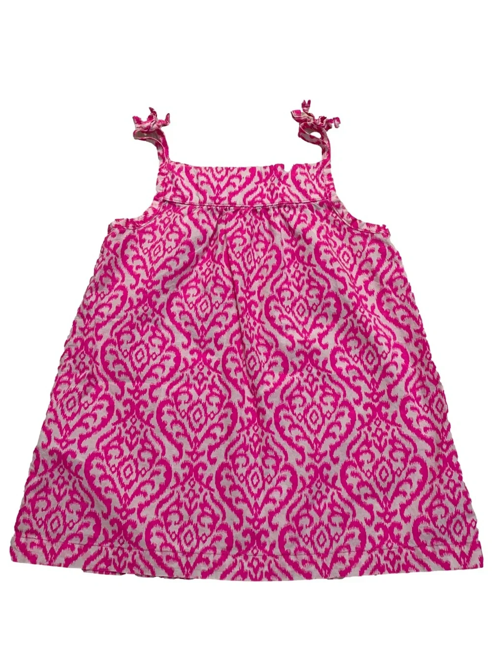 Carter's Pink Ikat Square Neck Spaghetti Strap Toddler Girls 3T Casual Tank